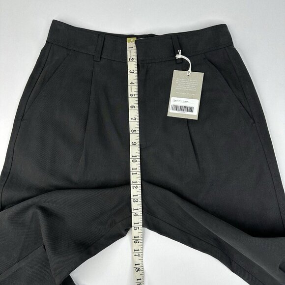 Everlane Women’s NWT Black The Tencel Way-High Taper Minimalist Pant 6/W30/L27‎ - Picture 10 of 13